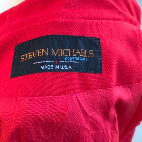 Steven Michaels Vintage Red Jacket – Size 11 - Picture 7 of 8